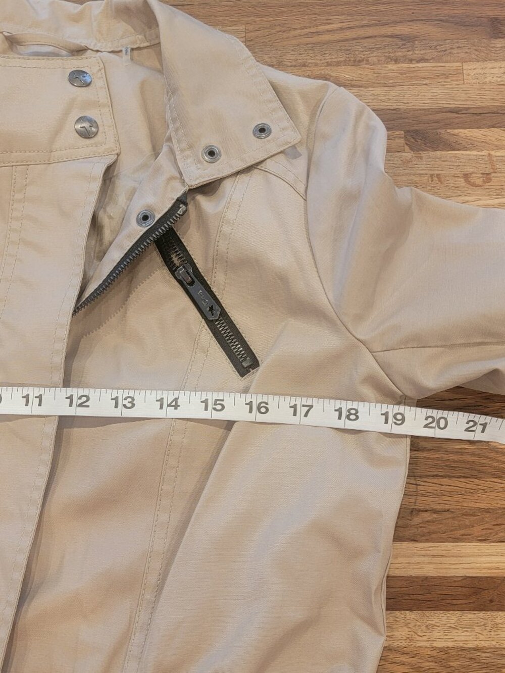 Circus by Sam Edelman Khaki Tan Utility Moto Jacket - Picture 8 of 11